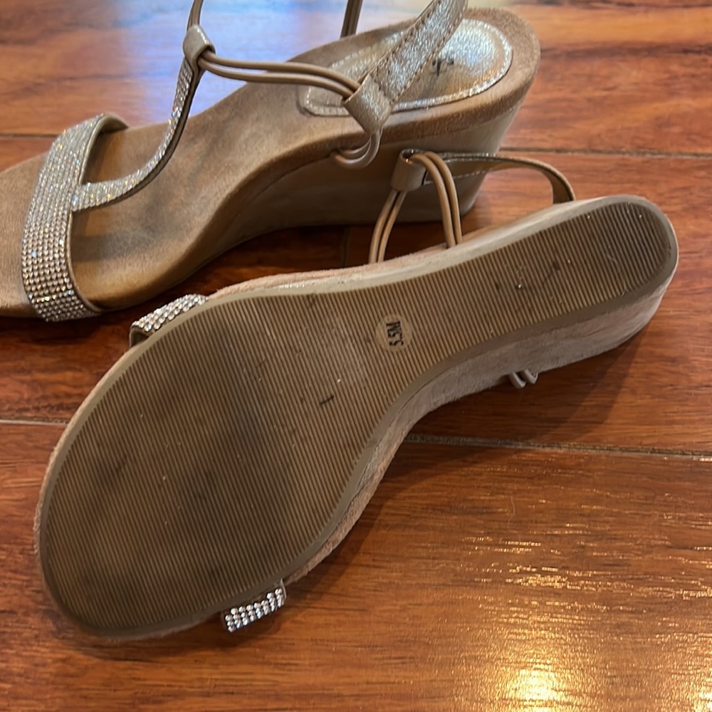 Dress shoes…Sparkly rhinestone wedges - Picture 4 of 4